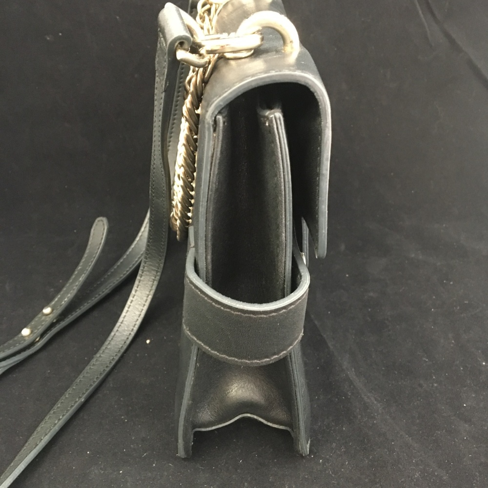 Lbfs361 Versace Collection Convertible Black Bag - image 3